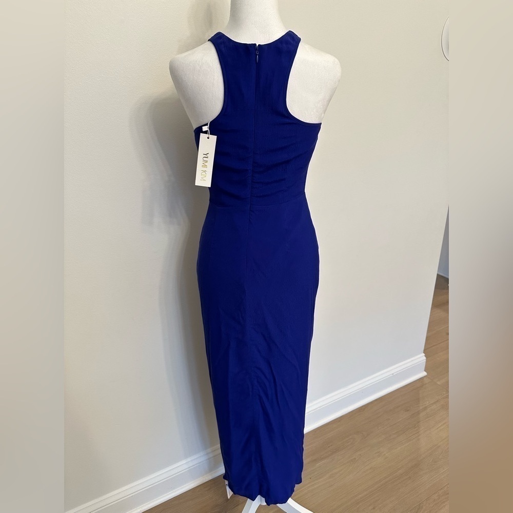 YUMI KIM NEW So Social Tulip-Hem Racerback Midi Dress Ink Size XS - Picture 6 of 9